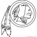 Redskins Coloringpages101 sketch template