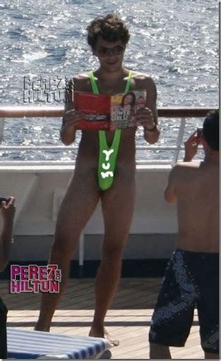 Scandal Of The Stars John Mayer Borat Inspired Swimsuit Picture