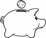 Coloring Bank Money Piggy Pages Saving Clipart Printable Template Kids Color Sheets Book Templates Sheet Teller Quiet Supercoloring Smart Financial sketch template