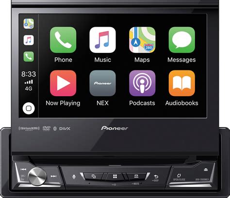 pioneer  din   flip  av receiver  carplay  android auto walmartcom