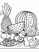 Watermelon Lebensmittel Ausmalbild Malvorlagen Melone Peaches Feuilles sketch template