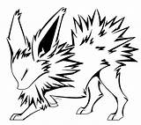 Coloring Flareon Pages Jolteon Tattoo Getcolorings Favourites Add sketch template