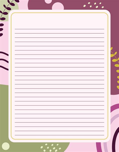 printable blank writing pages     printablee