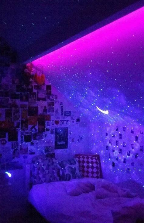 aesthetic room  led lights  vines garotin habeleza