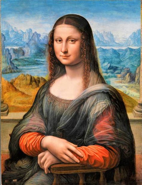 Digital Restored Edition Mona Lisa Poster By Leonardo Da Vinci