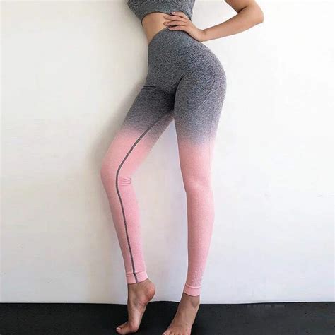 high waist elastic yoga pants energy seamless leggings sport women