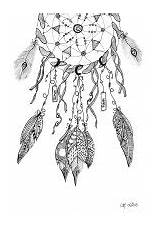 Coloring Pages Adults Dreamcatcher Cathy Exclusive Work Original sketch template