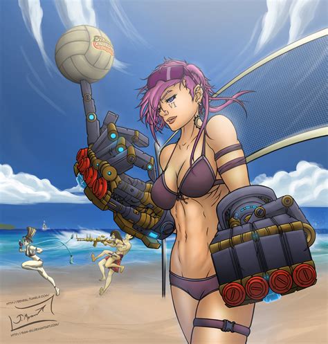 pool party vi fan art league of legends fan art art of lol