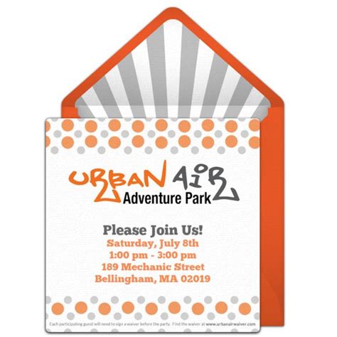 urban air adventure park dots invitations printable birthday