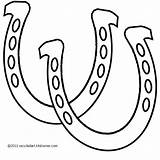 Horseshoe Double Embroidery Pattern Printable Patterns Western Template Stencils Designs Stencil Kitskorner Clipart Cowboy Pages Sewing Horse Applique Quilt Hand sketch template