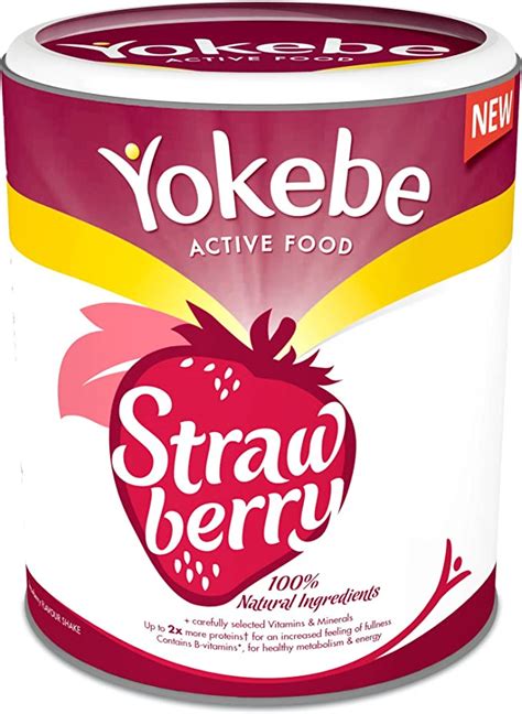 Yokebe Strawberry Weight Loss Shake 9 Portions Uk Health