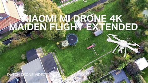 xiaomi mi drone  maiden flight extended youtube
