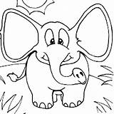 Coloring Ears Elephant Ear Wide Pages Printable Color Drawing Netart Getcolorings Bunny Getdrawings Print sketch template