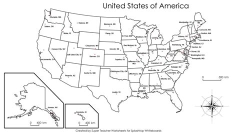 printable usa map  states printable  maps