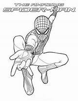 Coloring Pages Spiderman Spider Amazing Man Sheets Color sketch template