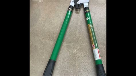 harbor freight long reach racheting bypass loppers youtube