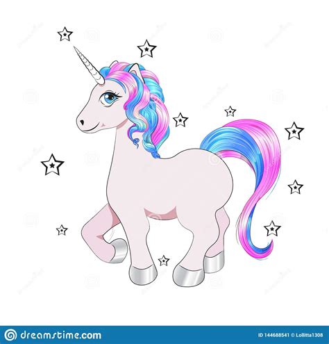 unicorn happy glckwunschkarte vektor abbildung illustration von