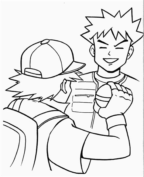 brock  ash coloring pages coloring book