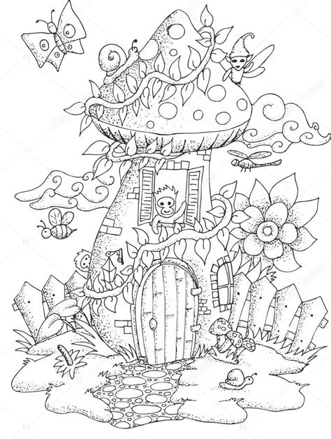 fairy house drawing  getdrawings