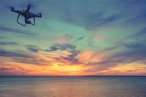 drone flying  sunset coverdrone