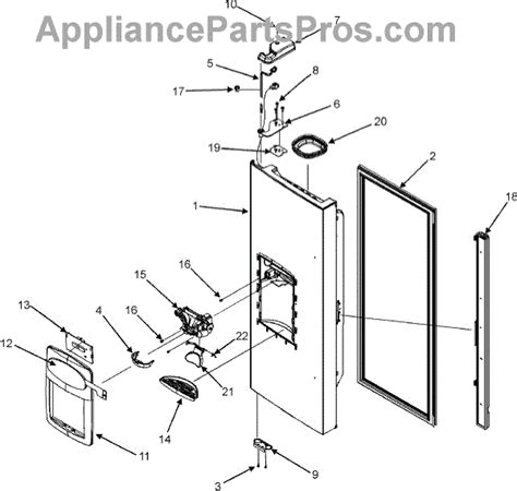 parts  maytag mfiaew left refrigerator door ice water parts appliancepartsproscom