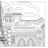 Coloring Adult Books Cities Pages Color Amazon Book Splendid Calm Way Dream sketch template