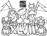 Superbowl Seahawks sketch template