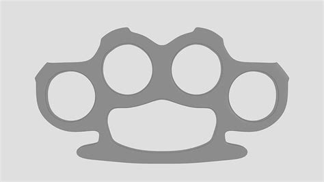 model knuckle duster cgtrader