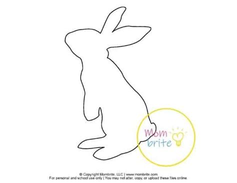 printable bunny rabbit templates mombrite