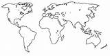 Weltkarte Countries Kontinente sketch template