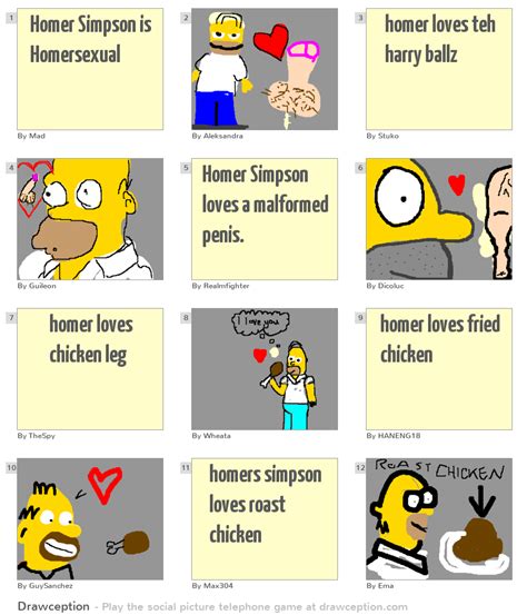 Homer Simpson Is Homersexual Drawception