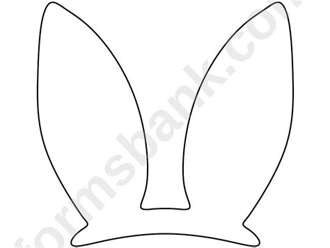 easter bunny ears template printable