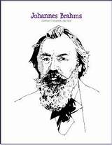 Coloring Brahms Music Pages Johannes Makingmusicfun Composer Print Digital Composers Choose Board sketch template