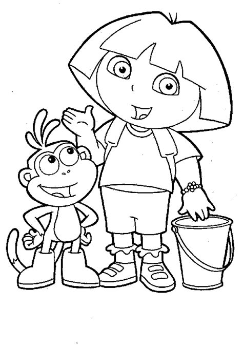 dora coloring pack coloring pages