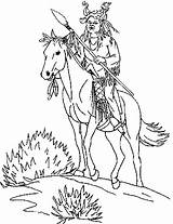 Indiani Colorare Disegno Indiano Indios Lakota Farwest Cowboys Indianen Indien Ninos Paginas Stampa Ausmalen Indiaan sketch template