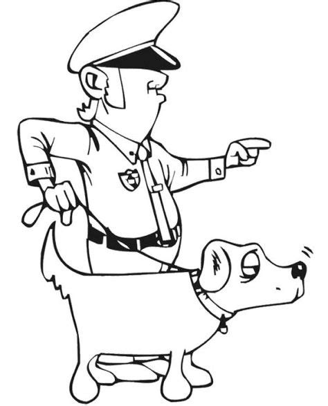 policeman  dog coloring pages dog coloring page coloring pages