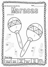 Percussion Music Instruments Pages Instrument Worksheets Family Color Musical Teacherspayteachers sketch template