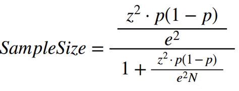 calculate sample size calculator formula statistics