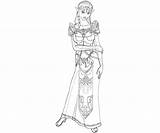 Zelda Coloring Pages Princess Character Printable Kids sketch template