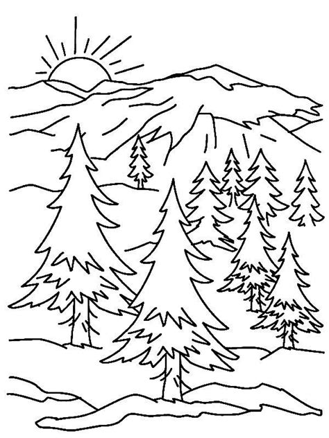 mountain scenery coloring pages printable  coloringfoldercom