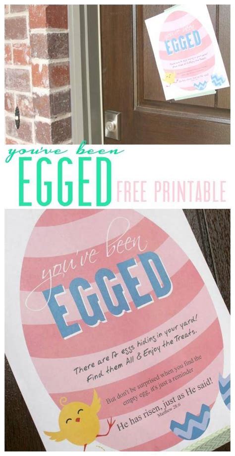 printable youve  egged sign instructions