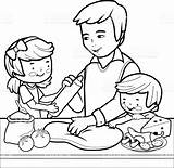 Coloring Pages Kitchen Cooking Getdrawings Getcolorings Color sketch template