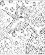 Licorne Unicorni Coloriage Unicorns Licornes Colorare Mandala Magnifique Adulti Adultos Coloriages Zentangle Fleurs Justcolor Majestic Erwachsene Malbuch Très Régulières Nombreuses sketch template