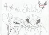 Coloring Stitch Angel Pages Stich Drawing Lilo Printable Color Print Getdrawings Getcolorings Deviantart Friends Comments sketch template