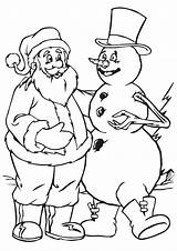 Frosty Santa Coloring Pages Parentune Print Child sketch template