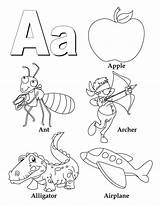 Alphabet Visit sketch template