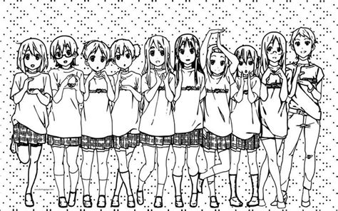 anime girls coloring page coloring pages  girls coloring pages