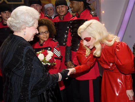 lady gaga meets the queen photos huffpost