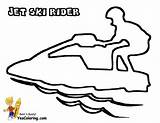Coloring Pages Boat Jet Ski Boats Yescoloring Printables Ships sketch template