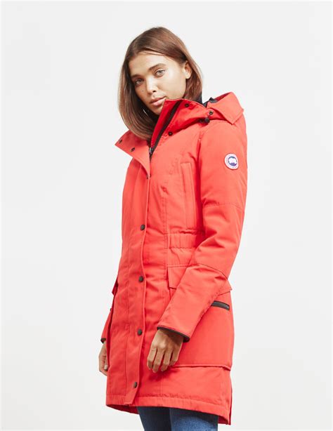 Canada Goose Goose Kinley Parka Padded Jacket Red Red Lyst